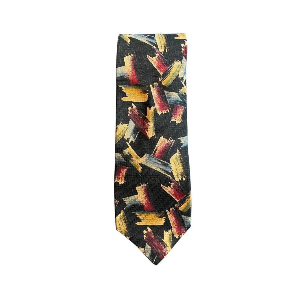 Ferrell Reed vintage men’s abstract 100% silk tie 57